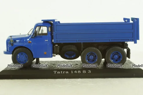 Tatra 148 S3 1985 самосвал, blue, Atlas 1:43