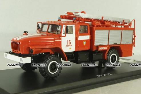 ПСА 2,0-40/2 (43206) модель 008-МИ, автоцистерна пожарная на шасси Урал-43206 , SSM1236, SSM 1:43