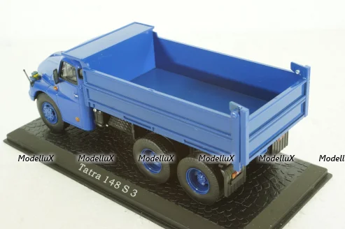 Tatra 148 S3 1985 самосвал, blue, Atlas 1:43
