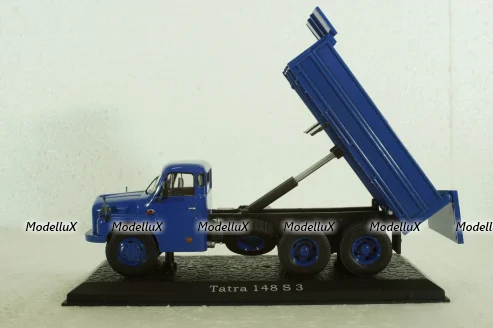 Tatra 148 S3 1985 самосвал, blue, Atlas 1:43