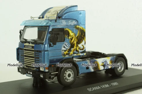 Scania 143M 1990 the griffin, blue, Truck Tuning Collection #4, Hachette 1:43 (Без журнала!)
