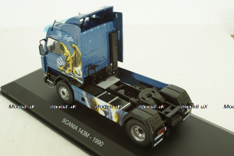 Scania 143M 1990 the griffin, blue, Truck Tuning Collection #4, Hachette 1:43