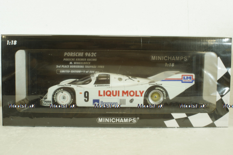 Porsche 962C, Porsche Kremer Racing Manfred Winkelhock, 200meilen von Numberg, 155856509, Minichamps 1:18