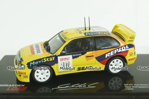 Seat Cordoba WRC S.Loeb Test Echappement, 1999, Loeb Collection #12, Altaya 1:43
