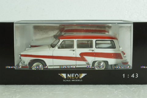Газ-М22 Волга, Аэрофлот 1965, белый,  NEO 1:43