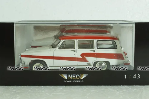 Газ-М22 Волга, Аэрофлот 1965, белый,  NEO 1:43