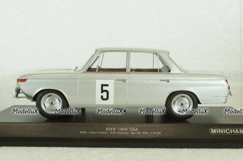 BMW 1800 TISA, Hahne/Mairesse SPA 24 Hours 1965, 155652905, Minichamps 1:18