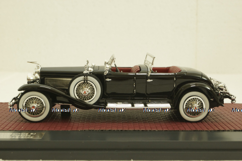 Duesenberg SJ 2608 J-582 Torpedo Phaeton Walker La Grande, black, 1930, MX40406-051, Matrix 1:43 