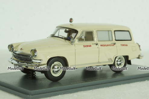 Газ-22Б Волга, Скорая помощь 1966, из к/ф Кавказская пленница, 43813, NEO 1:43