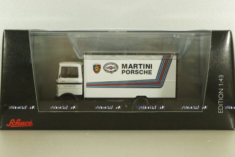 Mercedes LP 608 truck Martini-Porsche racing, white, 03520, Schuco 1:43