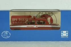 Газ-21Л Волга, управление пожарной охраны (УПО) 1970, красный, 49511, NEO 1:43