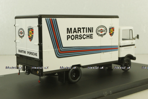 Mercedes LP 608 truck Martini-Porsche racing, white, 03520, Schuco 1:43