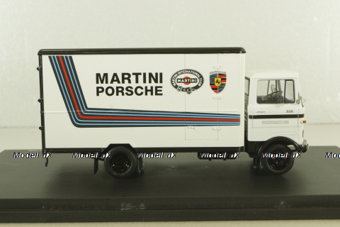 Mercedes LP 608 truck Martini-Porsche racing, white, 03520, Schuco 1:43