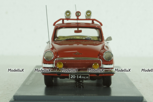 Газ-21Л Волга, управление пожарной охраны (УПО) 1970, красный, 49511, NEO 1:43