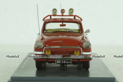 Газ-21Л Волга, управление пожарной охраны (УПО) 1970, красный, 49511, NEO 1:43