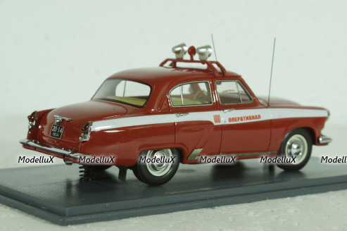 Газ-21Л Волга, управление пожарной охраны (УПО) 1970, красный, 49511, NEO 1:43