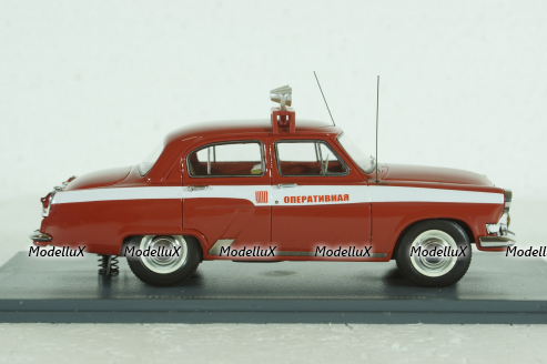 Газ-21Л Волга, управление пожарной охраны (УПО) 1970, красный, 49511, NEO 1:43