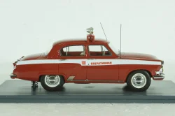 Газ-21Л Волга, управление пожарной охраны (УПО) 1970, красный, 49511, NEO 1:43
