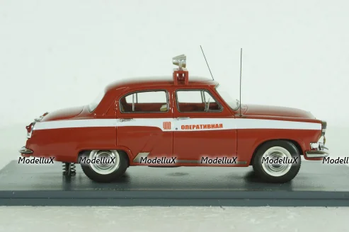 Газ-21Л Волга, управление пожарной охраны (УПО) 1970, красный, 49511, NEO 1:43