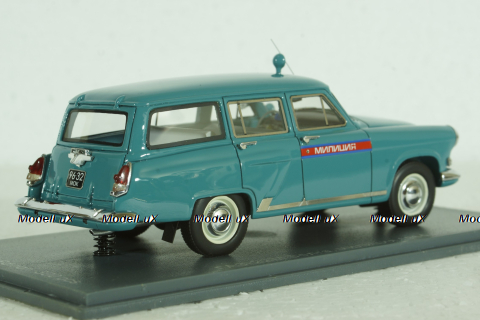 Газ-22М Волга, милиция 1964, бирюзовый, NEO 1:43