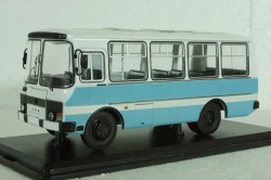 Паз-3205 автобус 1989, голубо-белый, SSM4002, SSM 1:43