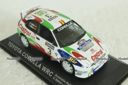 Toyota Corolla WRC, Australia Rally 1999, C.Sainz - L.Moya, Altaya 1:43