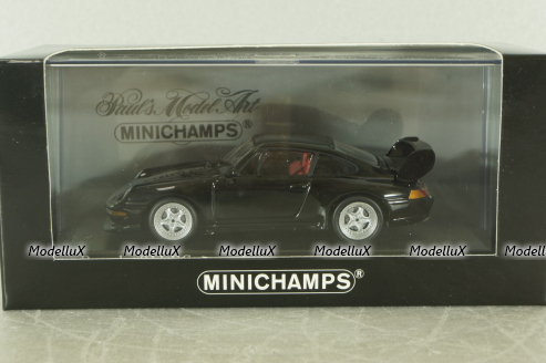 Porsche 911 RS (993) 1995, black, 430065104, Minichamps 1:43