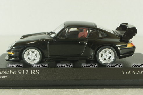 Porsche 911 RS (993) 1995, black, 430065104, Minichamps 1:43