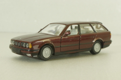 BMW 525i Touring (E34) 1987, dark red, 82229417855, Gama 1:43