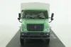 Газон Next C41R11 бортовой с тентом, зел/сер, Н232, Наш автопром 1:43