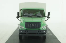 Газон Next C41R11 бортовой с тентом, зел/сер, Н232, Наш автопром 1:43