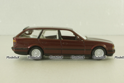 BMW 525i Touring (E34) 1987, dark red, 82229417855, Gama 1:43