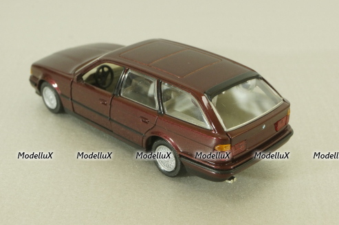 BMW 525i Touring (E34) 1987, dark red, 82229417855, Gama 1:43