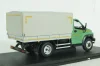 Газон Next C41R11 бортовой с тентом, зел/сер, Н232, Наш автопром 1:43