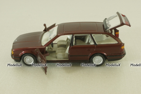 BMW 525i Touring (E34) 1987, dark red, 82229417855, Gama 1:43