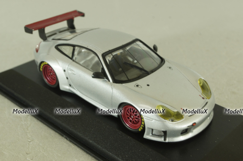 Porsche 911 GT3 RS (996) 2004, silver, Minichamps 1:43