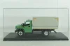 Газон Next C41R11 бортовой с тентом, зел/сер, Н232, Наш автопром 1:43