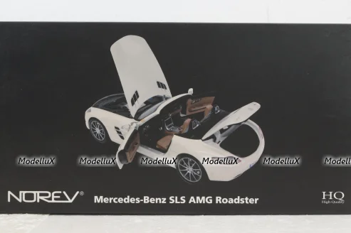 Mercedes SLS AMG Roadster R197 2009, white, 183491, Norev 1:18