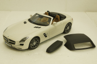 Mercedes SLS AMG Roadster R197 2009, white, 183491, Norev 1:18