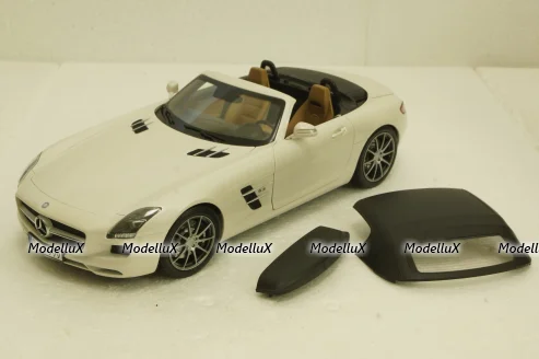 Mercedes SLS AMG Roadster R197 2009, white, 183491, Norev 1:18