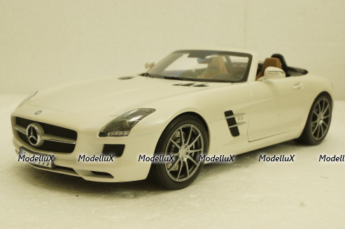 Mercedes SLS AMG Roadster R197 2009, white, 183491, Norev 1:18