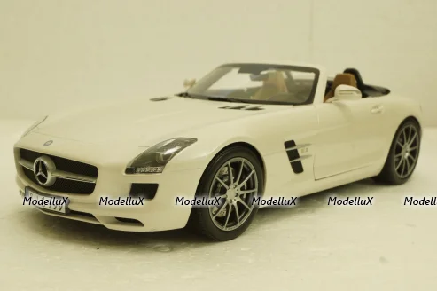 Mercedes SLS AMG Roadster R197 2009, white, 183491, Norev 1:18