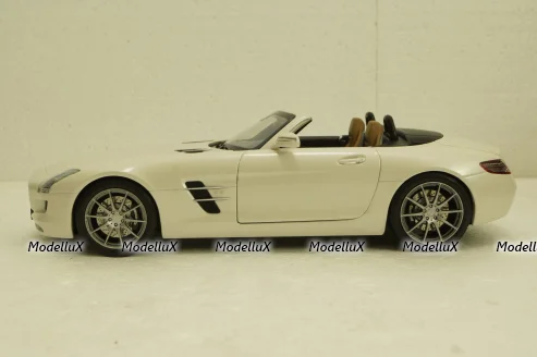 Mercedes SLS AMG Roadster R197 2009, white, 183491, Norev 1:18