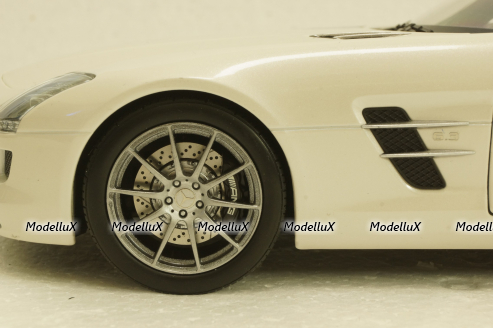 Mercedes SLS AMG Roadster R197 2009, white, 183491, Norev 1:18