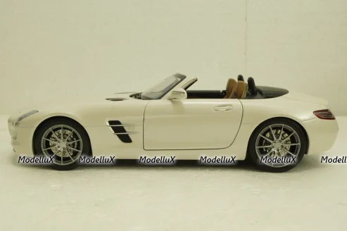 Mercedes SLS AMG Roadster R197 2009, white, 183491, Norev 1:18