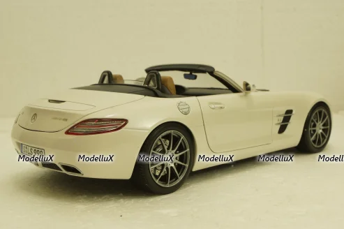 Mercedes SLS AMG Roadster R197 2009, white, 183491, Norev 1:18