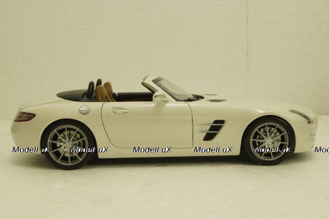 Mercedes SLS AMG Roadster R197 2009, white, 183491, Norev 1:18