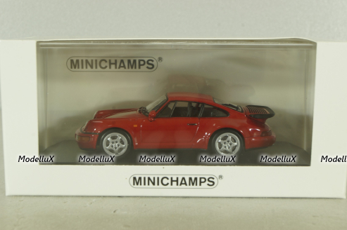 Porsche 911 (964) Turbo 1990, red, 943069106, Maxichamps 1:43