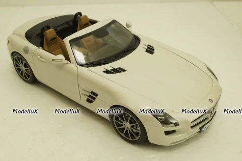 Mercedes SLS AMG Roadster R197 2009, white, 183491, Norev 1:18