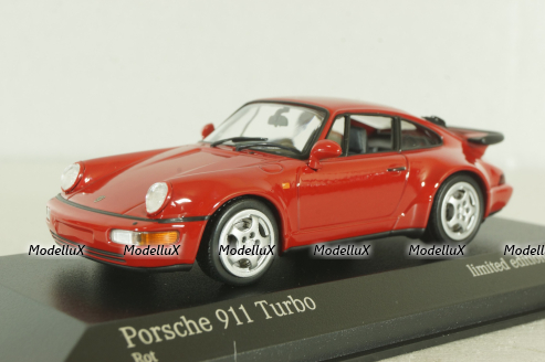 Porsche 911 (964) Turbo 1990, red, 943069106, Maxichamps 1:43